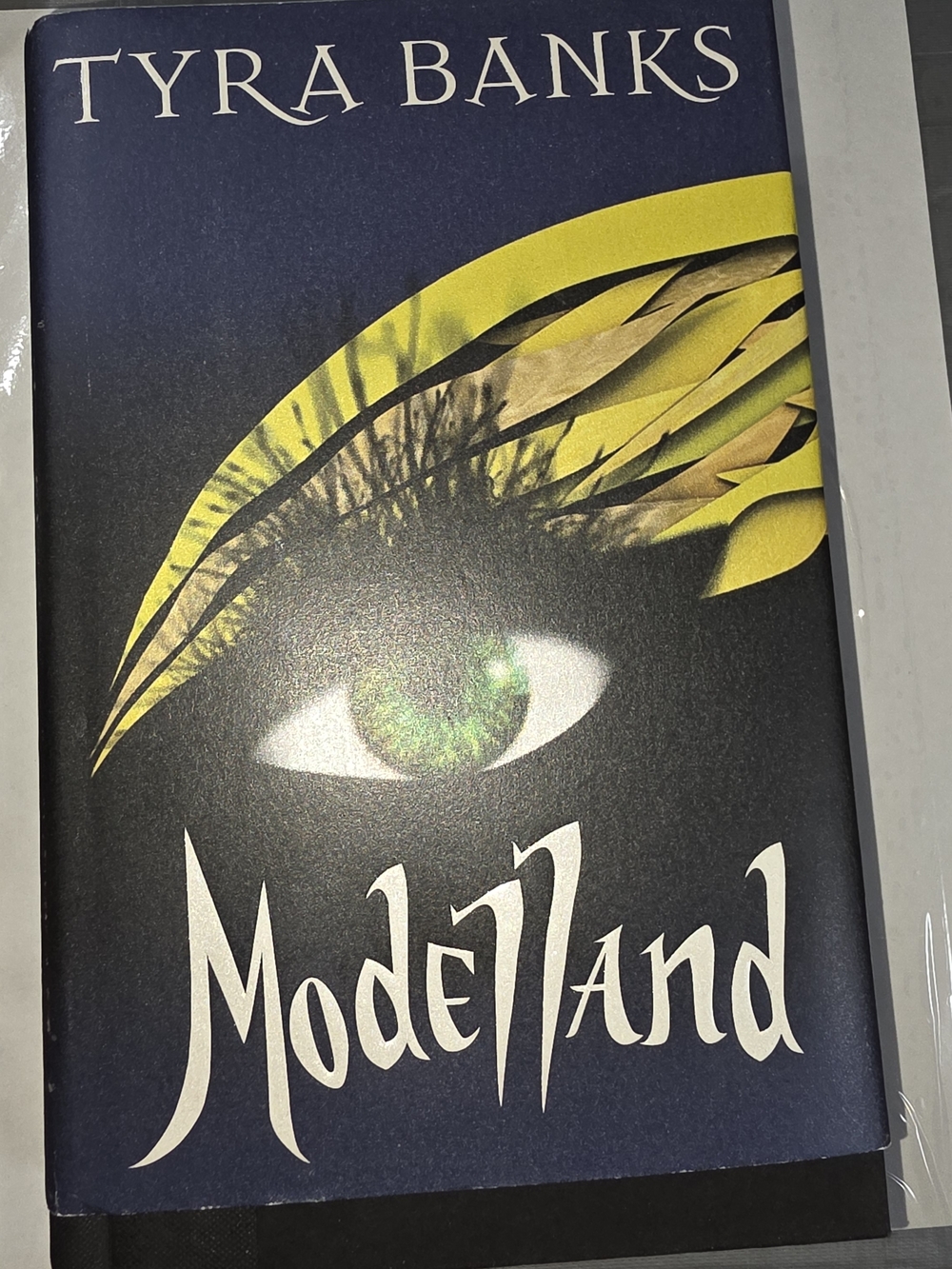 Tyra Banks "ModelLand" Hardcover Book - Navy, Yellow, Green Cover